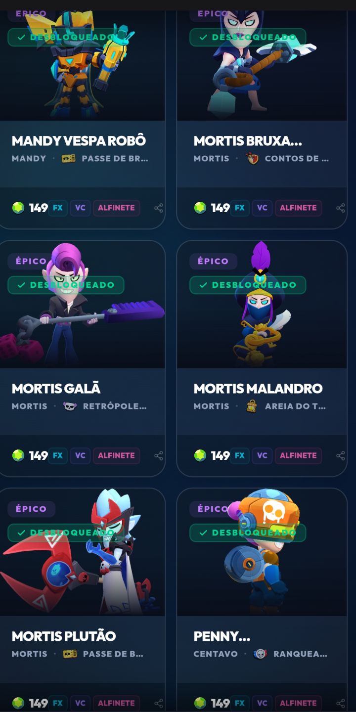 Conta Brawl Stars Diamante I