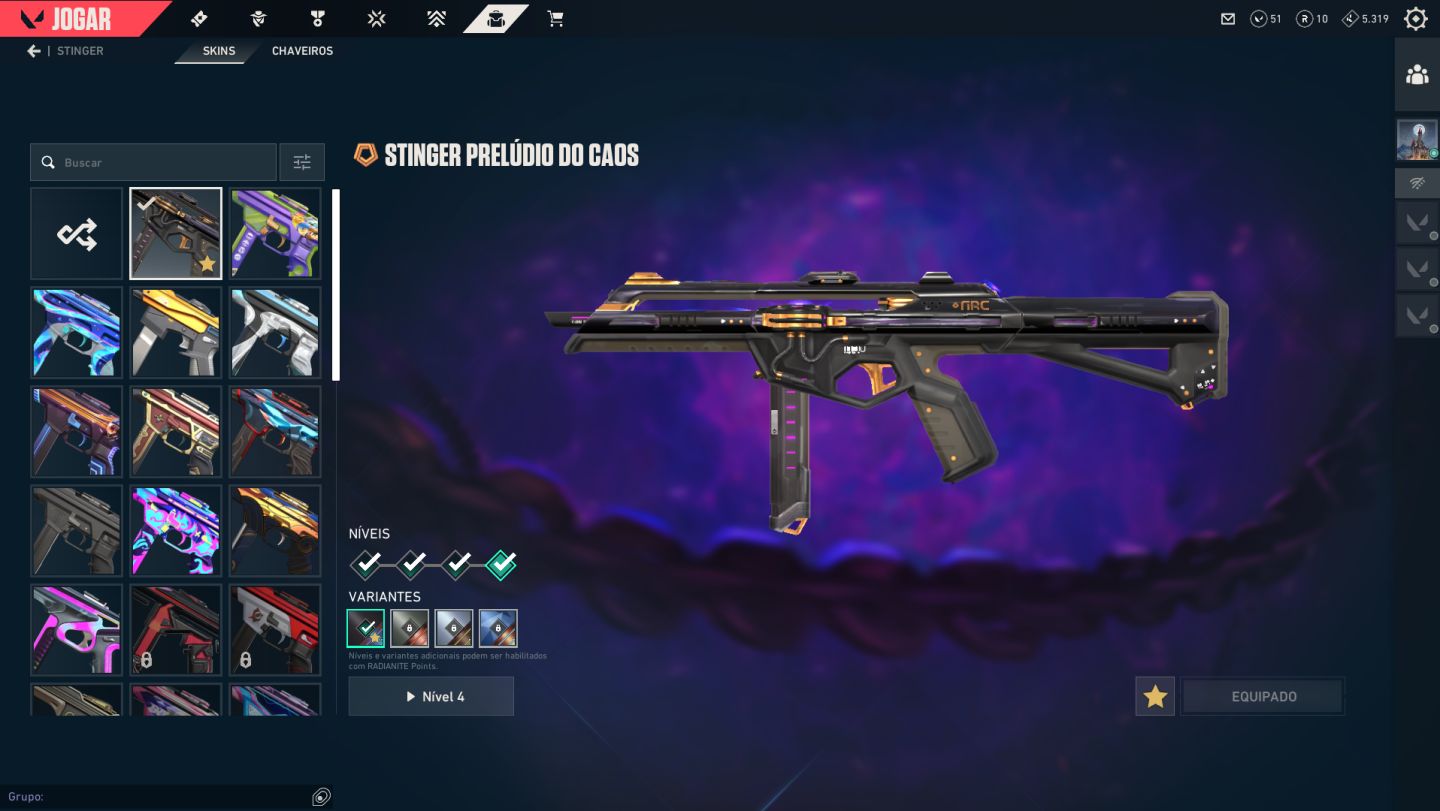 Conta Valorant, Peek ELO IMT, SKINS de todas armas e mais de 10 passes