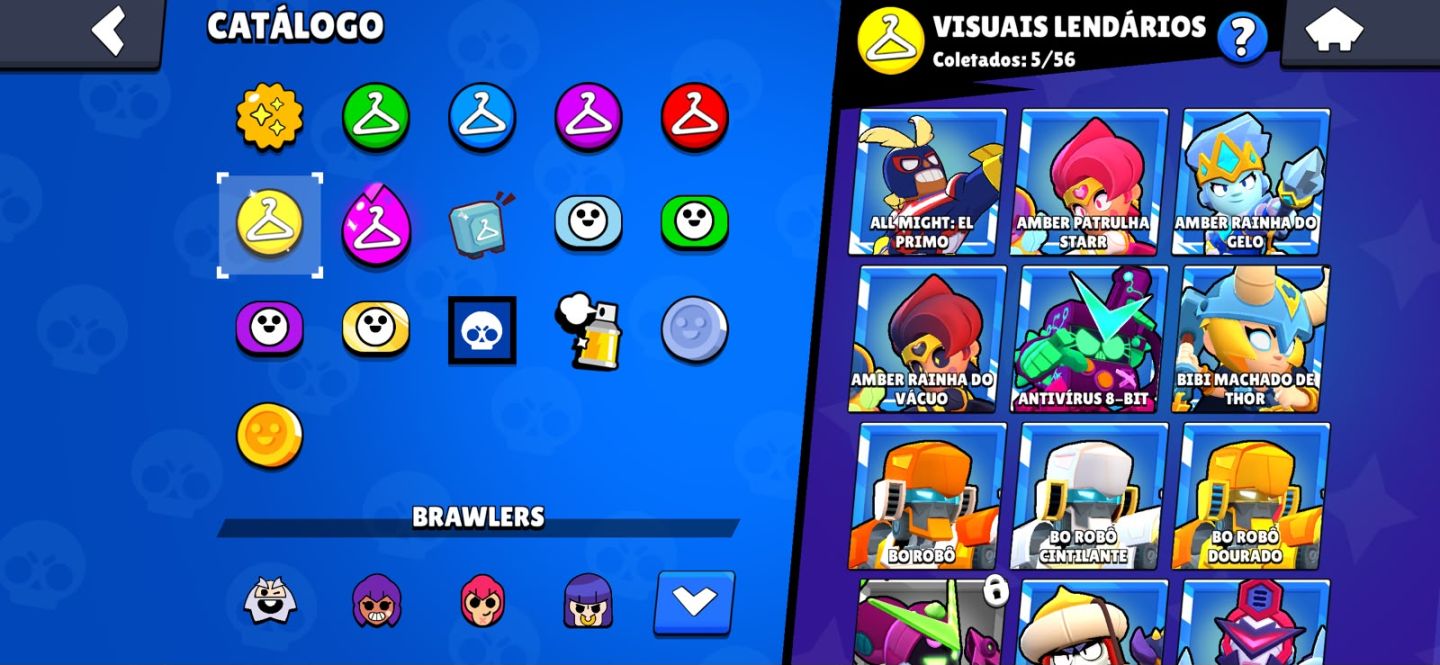 Conta rara de Brawl 30k muito boa varias skins e varios brawlers upadas