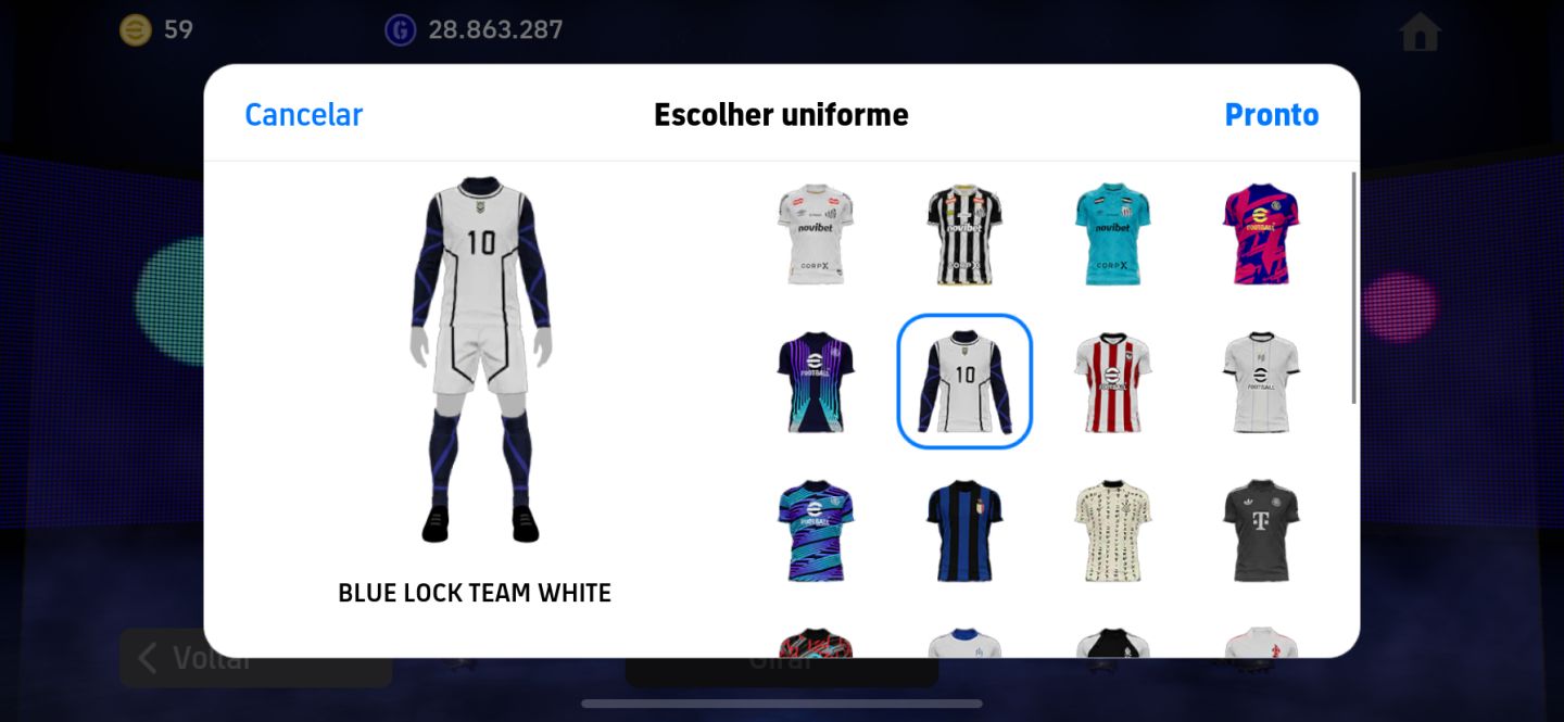 Conta de efootball, 3252 ov
