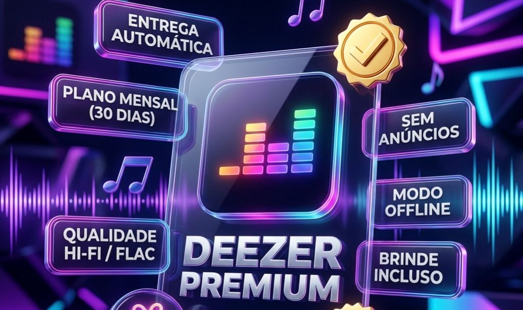 Deezer Premium - no Seu E-mail + Entrega Automática