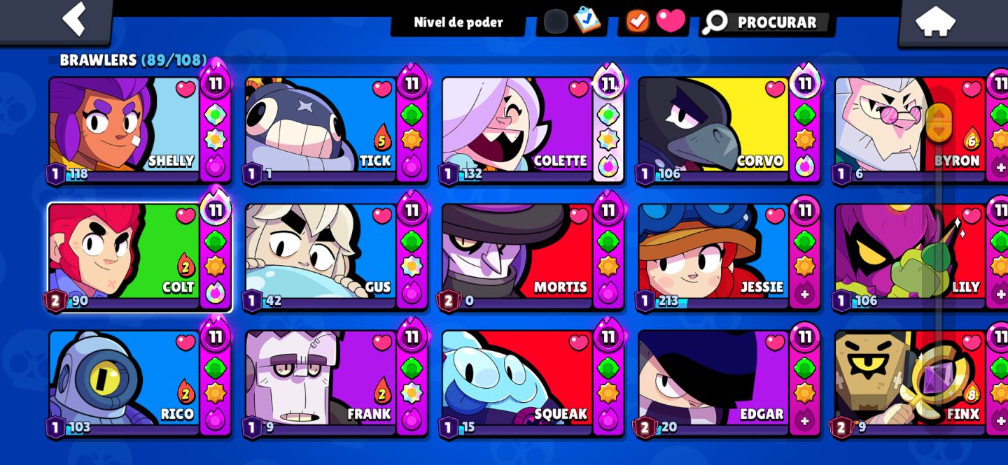 CONTA BRAWL STARS PARA INICIANTE COM BRAWLERS UPADOS!
