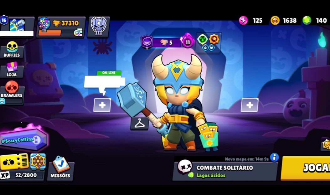Possui 103 brawlers, mais de 250 skins, 30 brawlers full, Full acesso!!