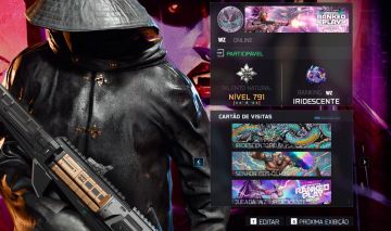 Conta Warzone Nexus+Iridescente+Dark+Abismo+Pescador