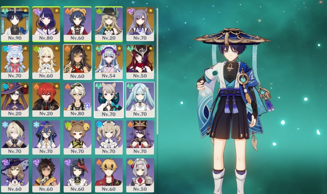 AR55 - ANDARILHO + RAIDEN + CHASCA + 6T5 (SKIN KIRARA E XIANGLING)
