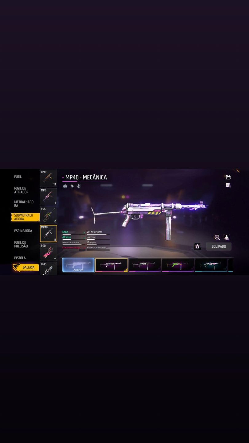 Conta de free fire muito upada,ump arte da guerra e xm8