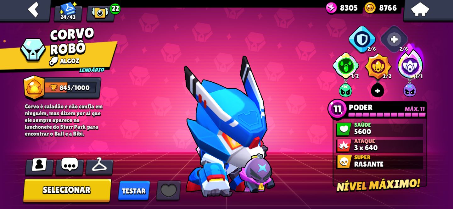 CONTA BRAWL STARS RARA! 19K TROFÉUS, SKINS LENDÁRIAS, PASSES ANTIGOS, COLTPRATA