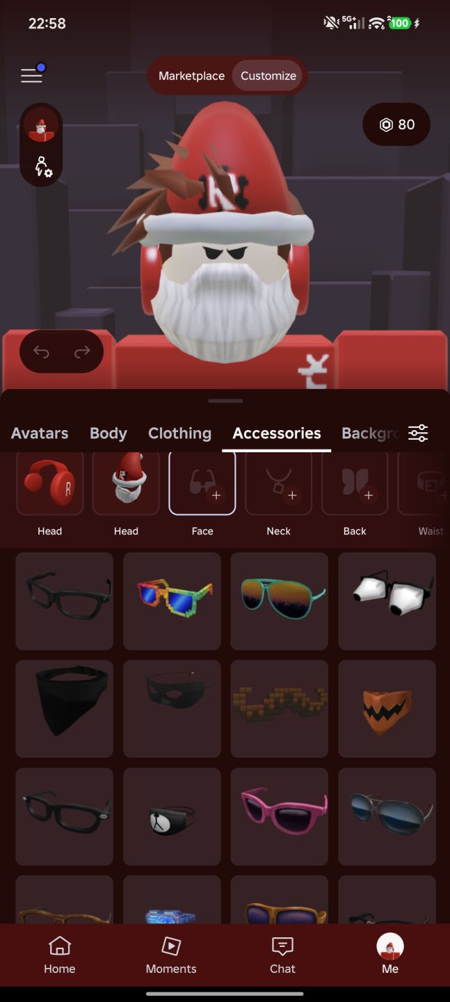 Conta de Roblox com redclockwork