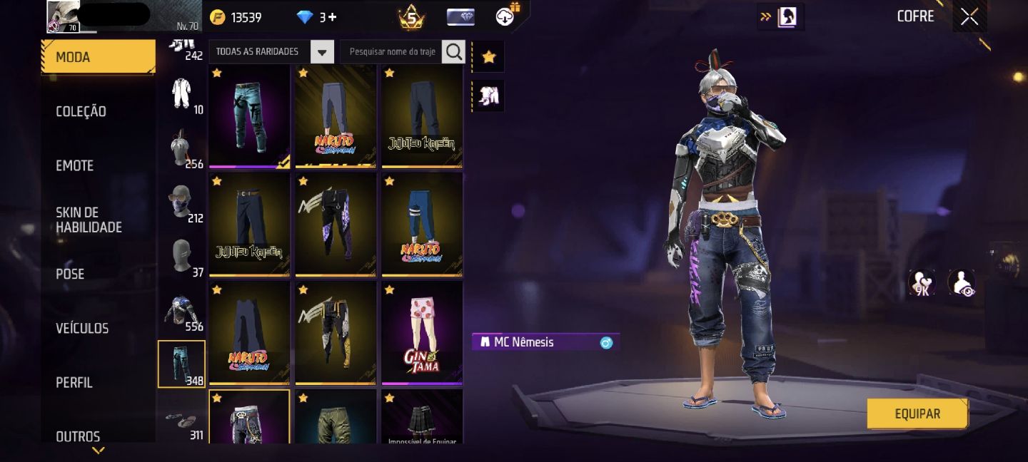 CONTA DE FREE FIRE COM 2 ANGELICAIS, FITINHA, muitas PARCERIAS e muito mais