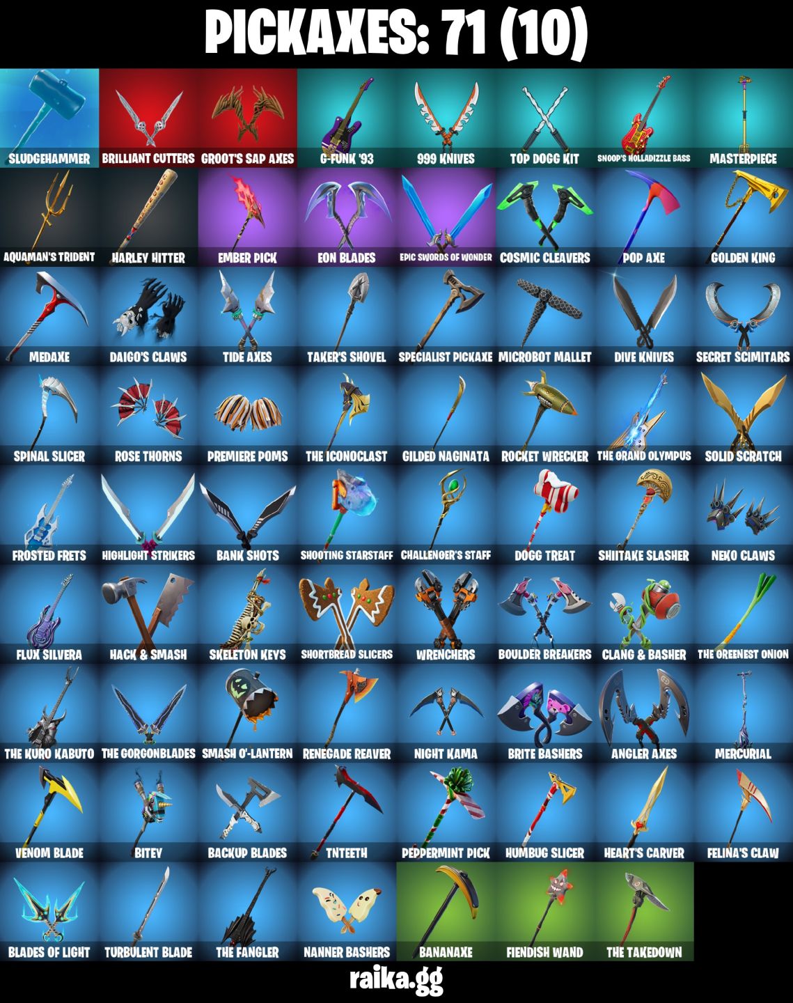 CONTA FORTNITE COM 60 SKINS GOLD MIDAS/DEADPOOL/FADE/SKYE/BRUTUS/OCEAN
