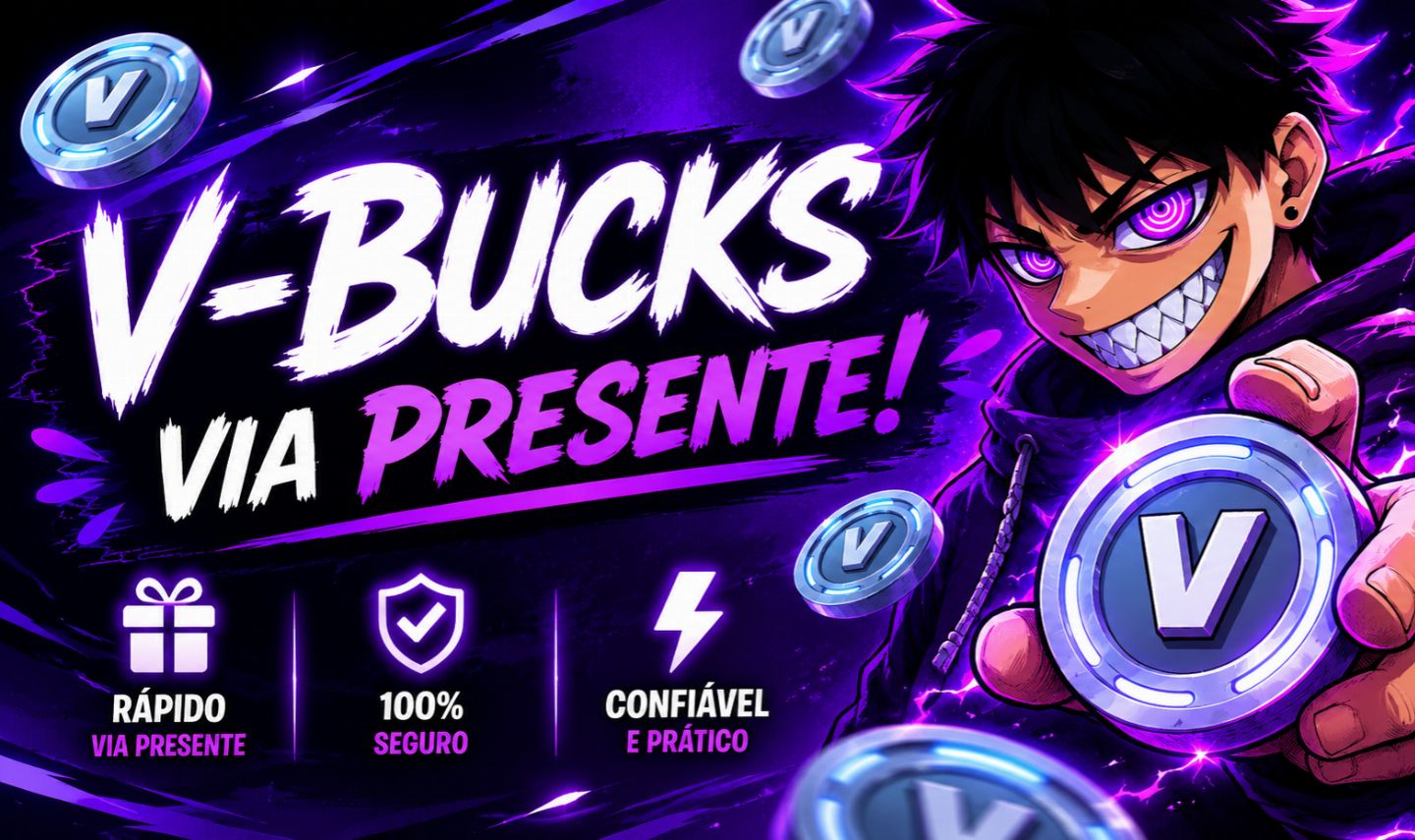 VBUCKS (ITENS DA LOJA) VIA PRESENTE NO FORTNITE -PROMOÇÃO - PREÇOS ANTIGOS
