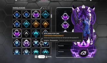 APEX LEGENDS 3X MASTER 9X DIAMOND| 412 LENDÁRIOS | 1 HERANÇAS | MESTRE | +1227AC