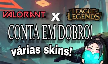 Conta de valorant+league of legends com várias skins!