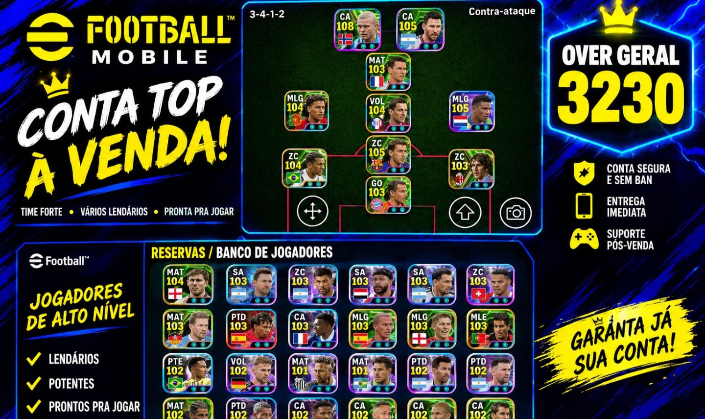 Conta Efootball Mobile!