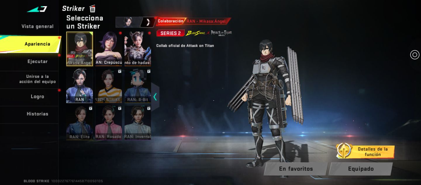 Conta de Blood striker Skin alondra