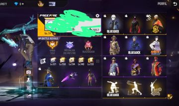 CONTA FREE FIRE NÍVEL 59 | 195 PEITORAIS | BLUE LOCK | 9 ANIVERSÁRIO | REDENÇÃO