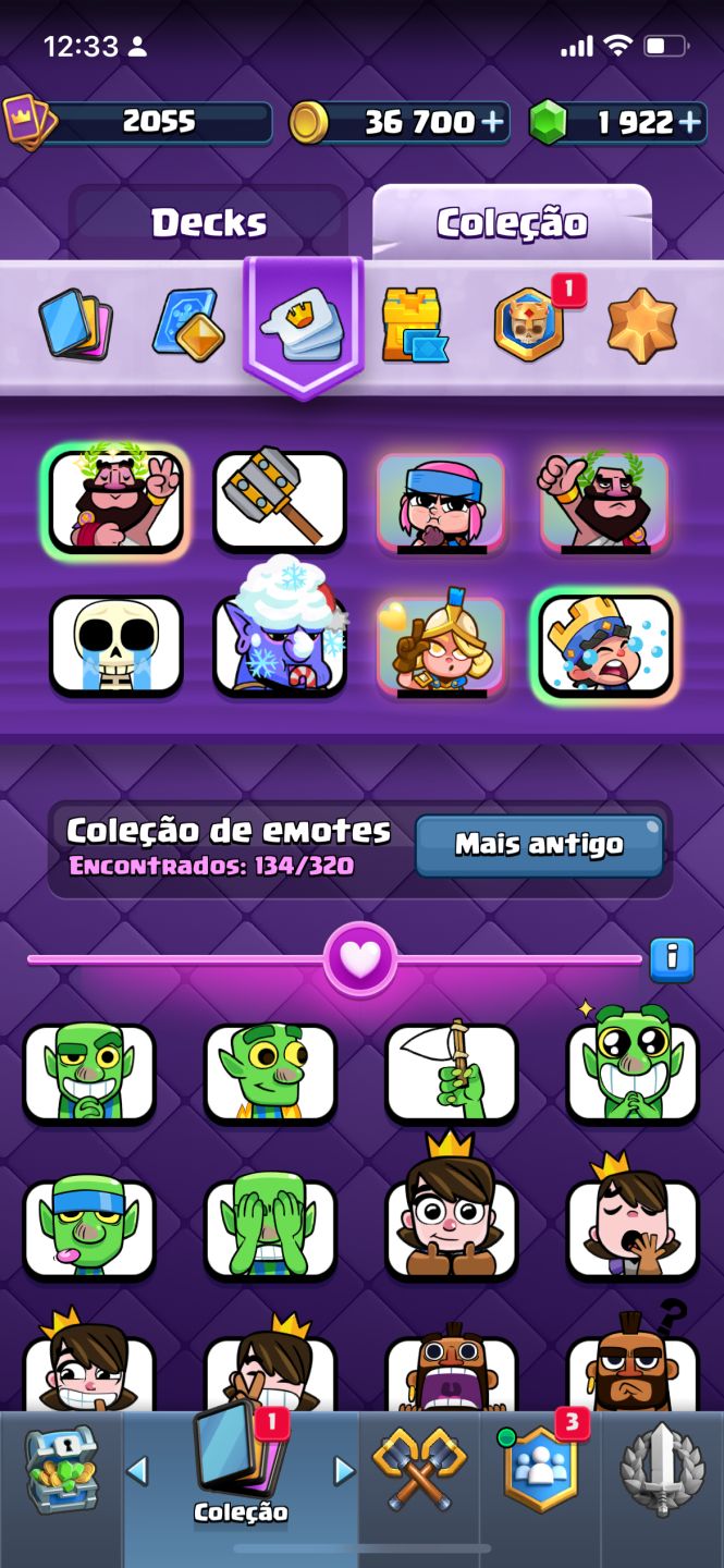 CONTA CLASH ROYALE PRONTA PARA O COMPETITIVO