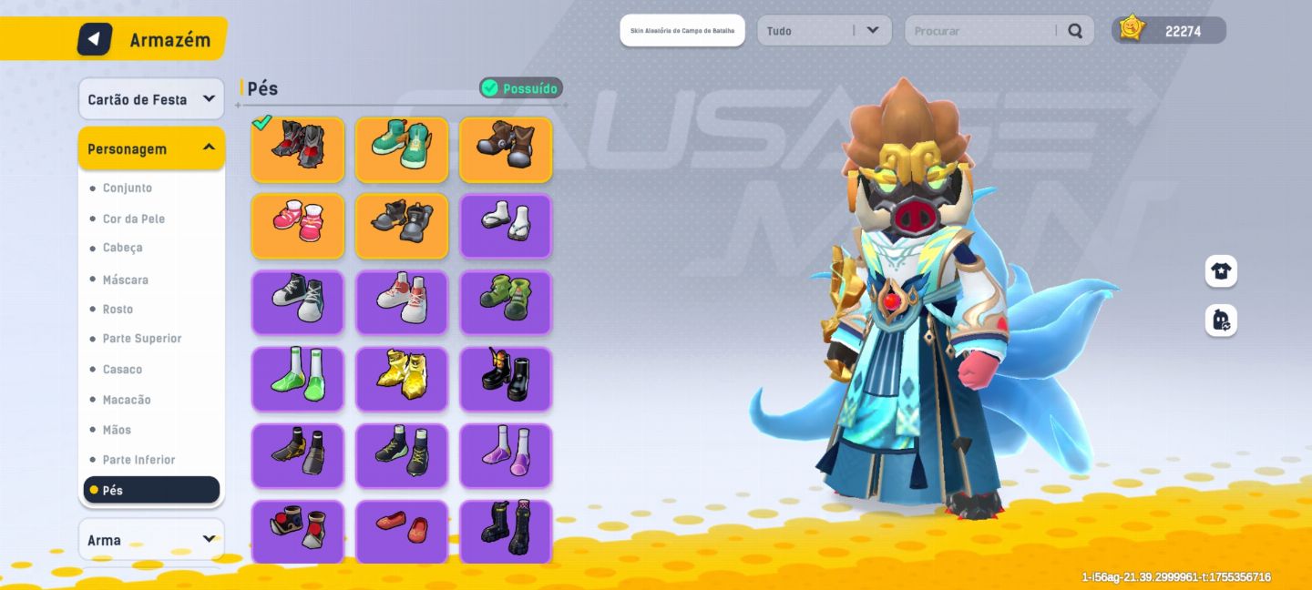 SAUSAGE MAN CONTA ANTIGA COM O PRIMEIRO PASSE E SKIN RARAS ( PROMOÇÃO )
