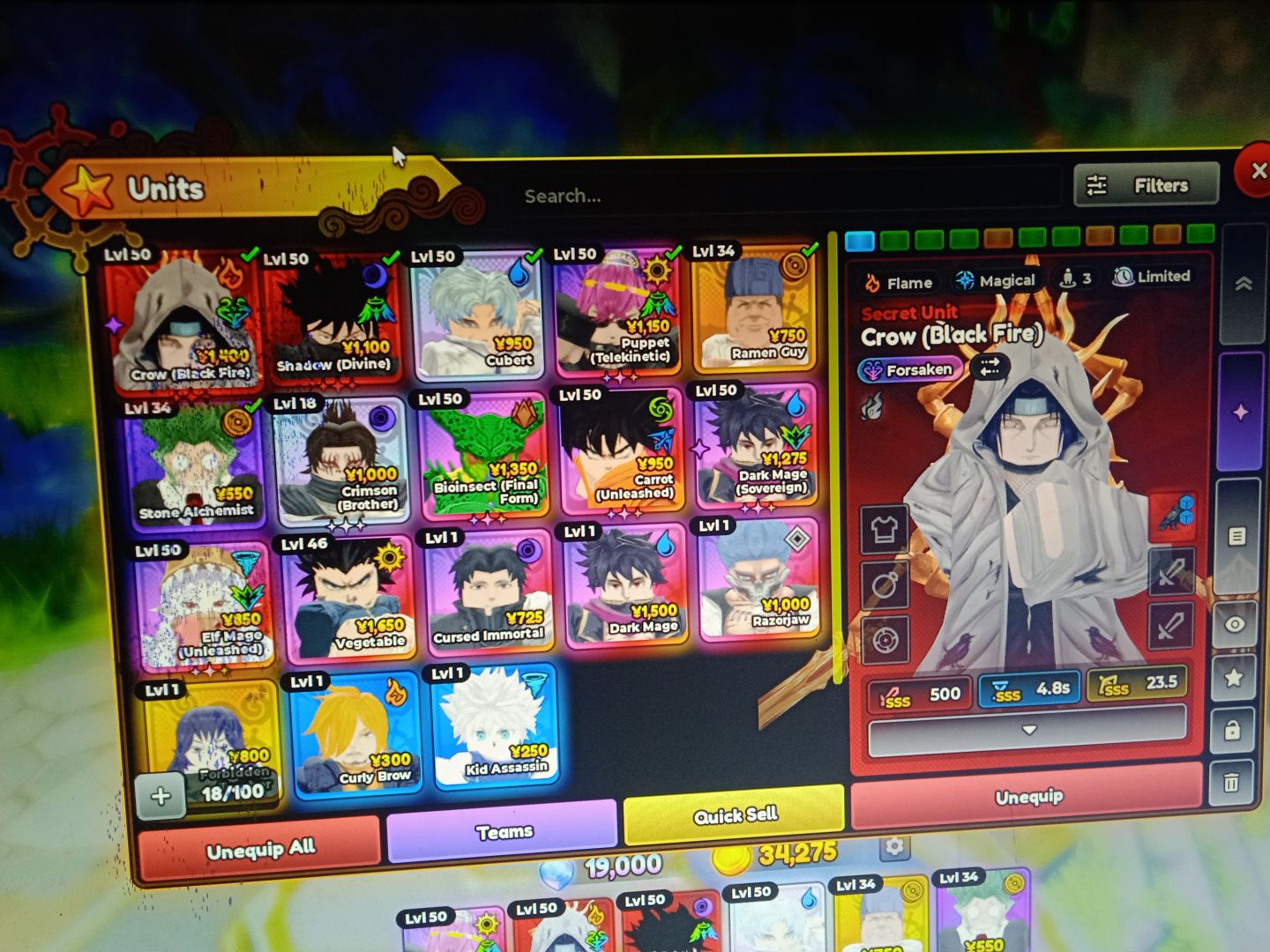 Conta steal an egg e anime expedition com pets fortes e unbaunds