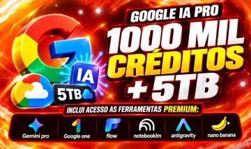 GOOGLE AI PRO + 5TB + 1000 CRÉDITOS + FLOW & VEO 3.1