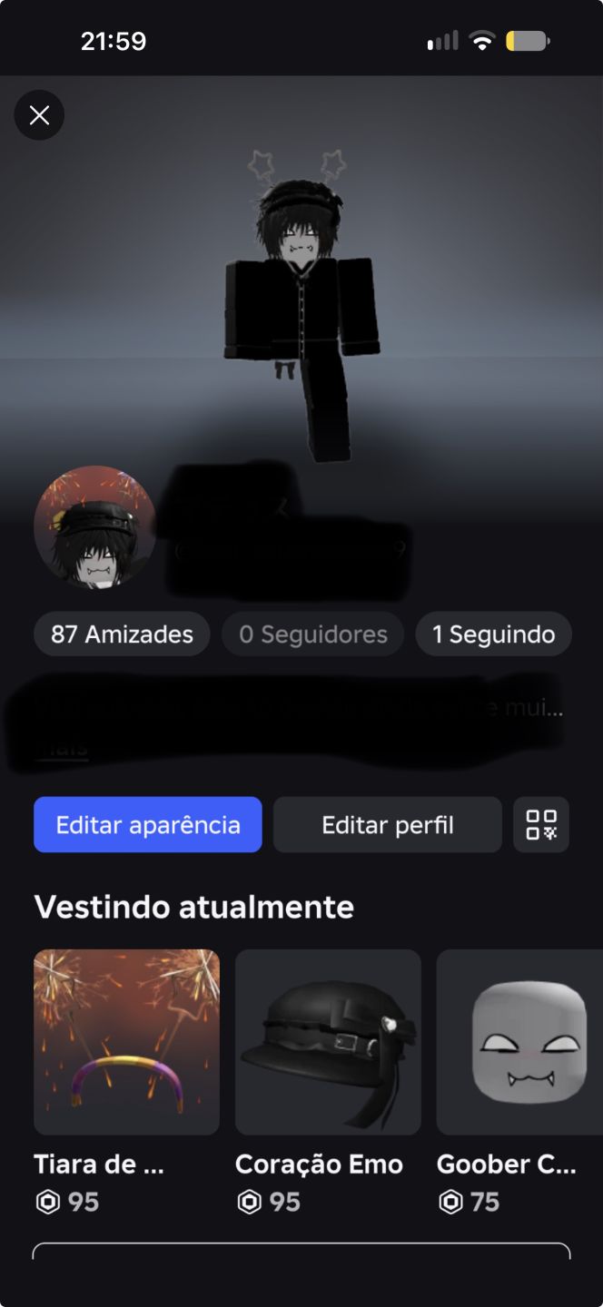 Conta de roblox!
