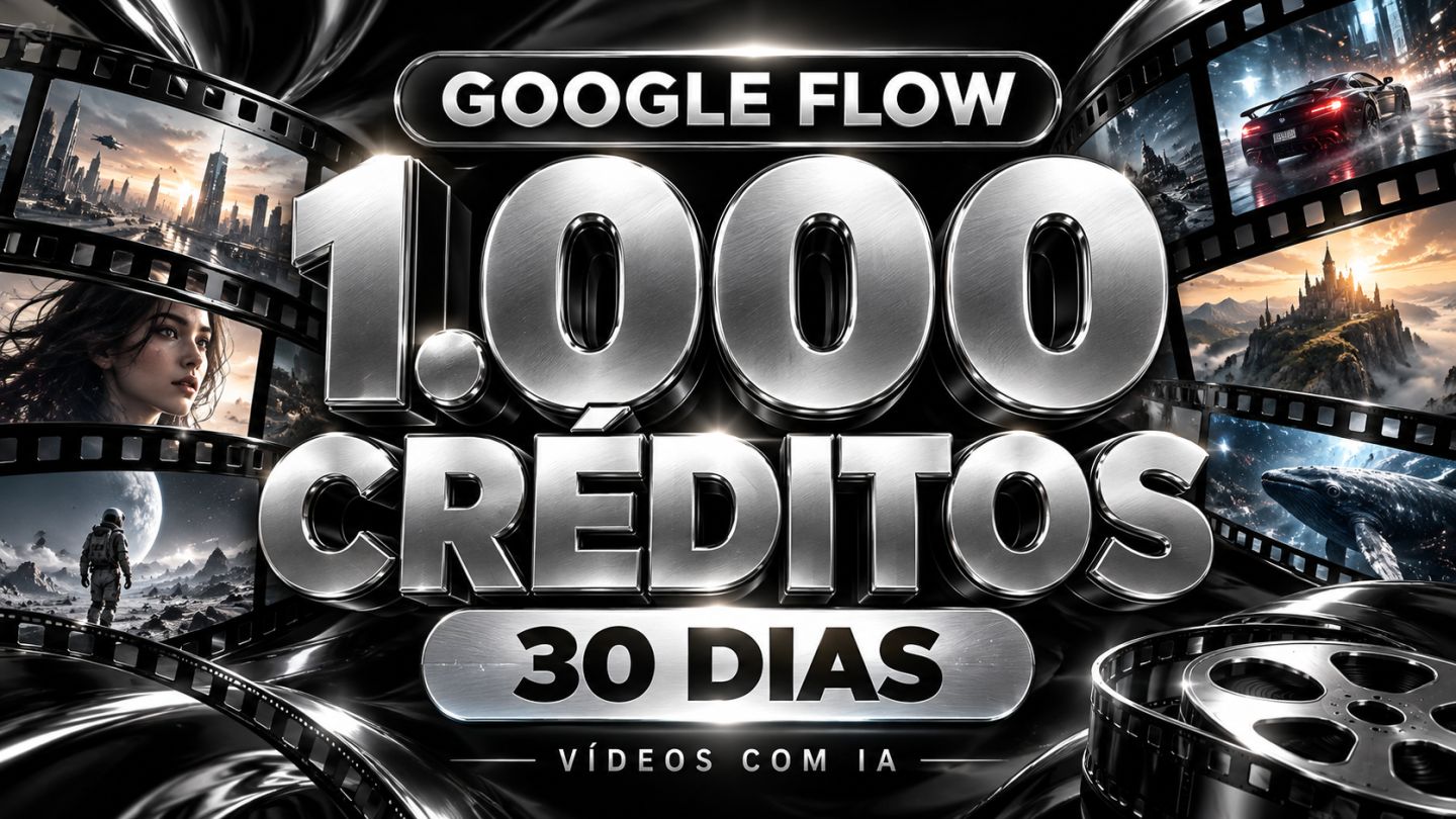 Google Flow | 1.000 Créditos | 30 Dias | Veo 3.1| Acesso Privado