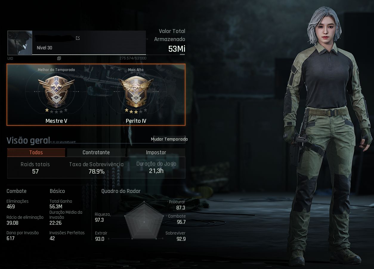 CONTA ARENA BREAKOUT PC - 50M STASH E 36M em KOENS
