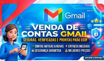 CONTAS GMAIL LIMPAS