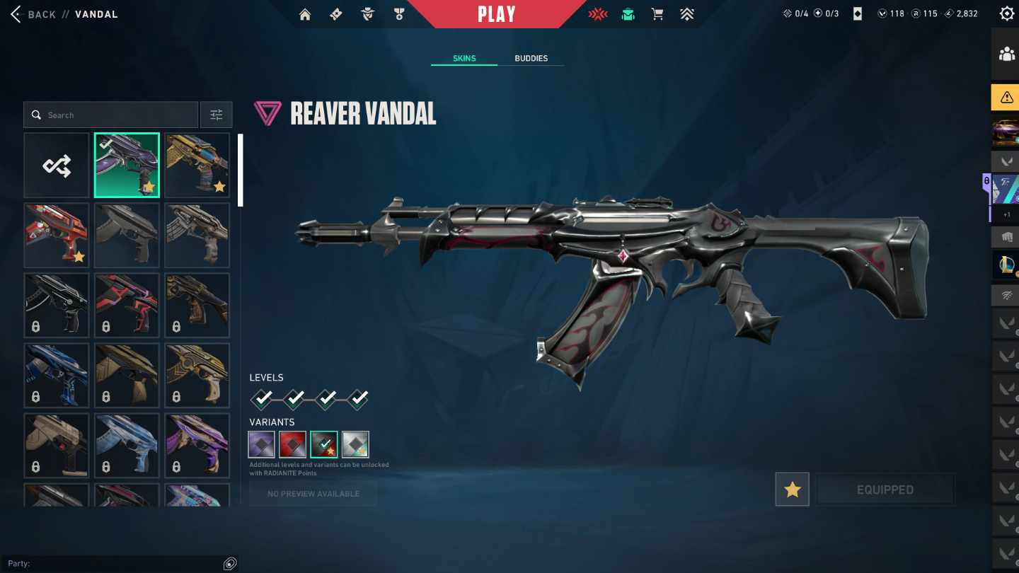 Conta sem elo com bastante skin
