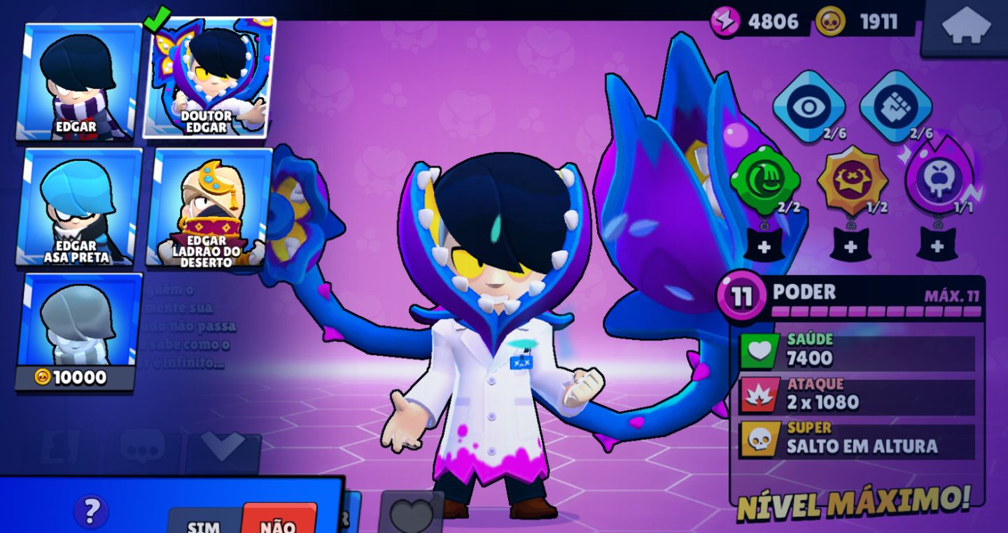 Brawl Stars | 17.766 Troféus + 65 Brawlers + 7 Hipercargas