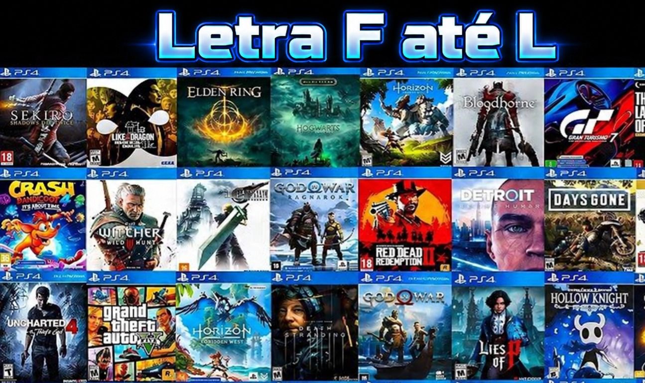 Conta Jogos Secundaria PS4 Anúncios Letra F até L