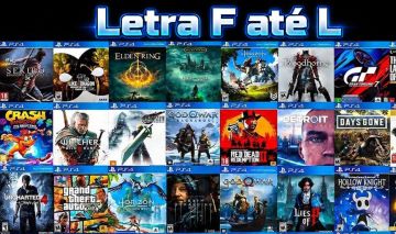Conta Jogos Secundaria PS4 Anúncios Letra F até L