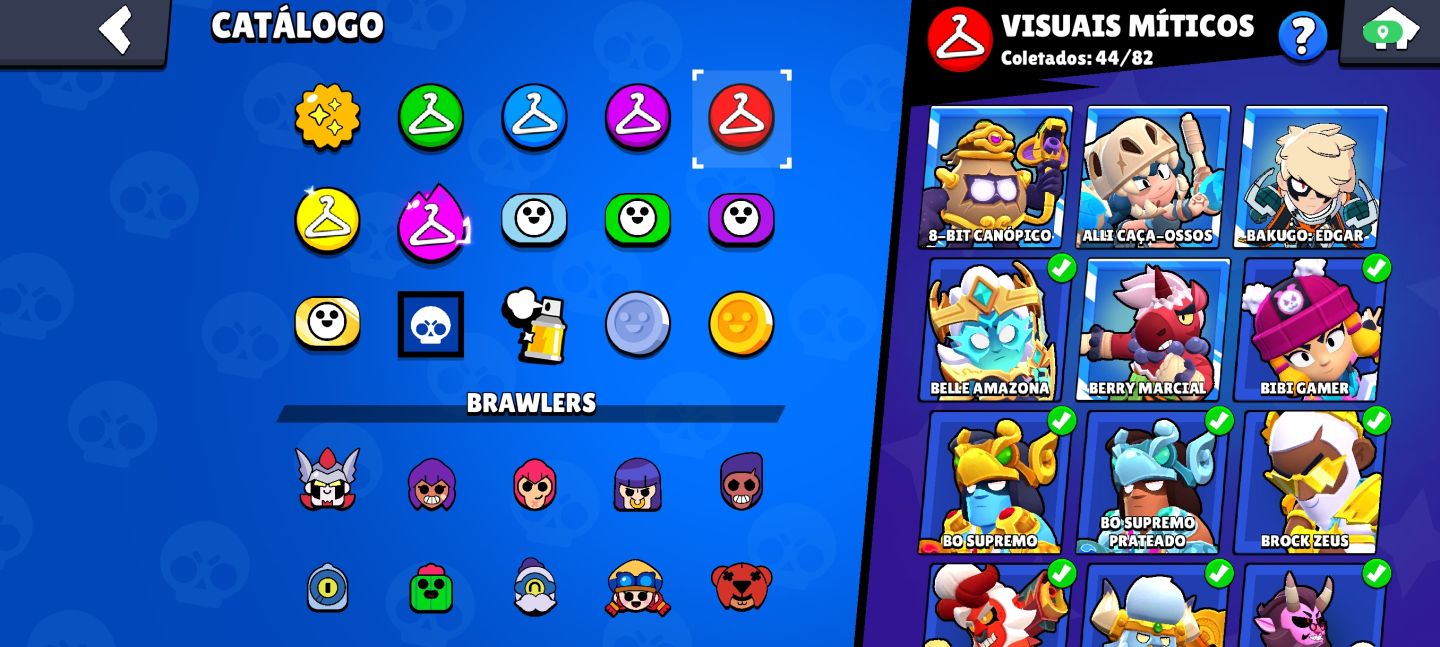 CONTA DE BRAWL STARS RARA