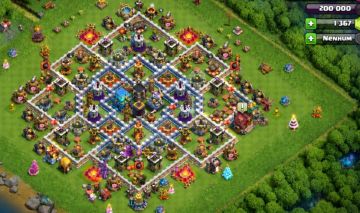 [CV12] Conta Clash of Clans Nível 91 | 1.360+ Gemas | 4 Construtores |