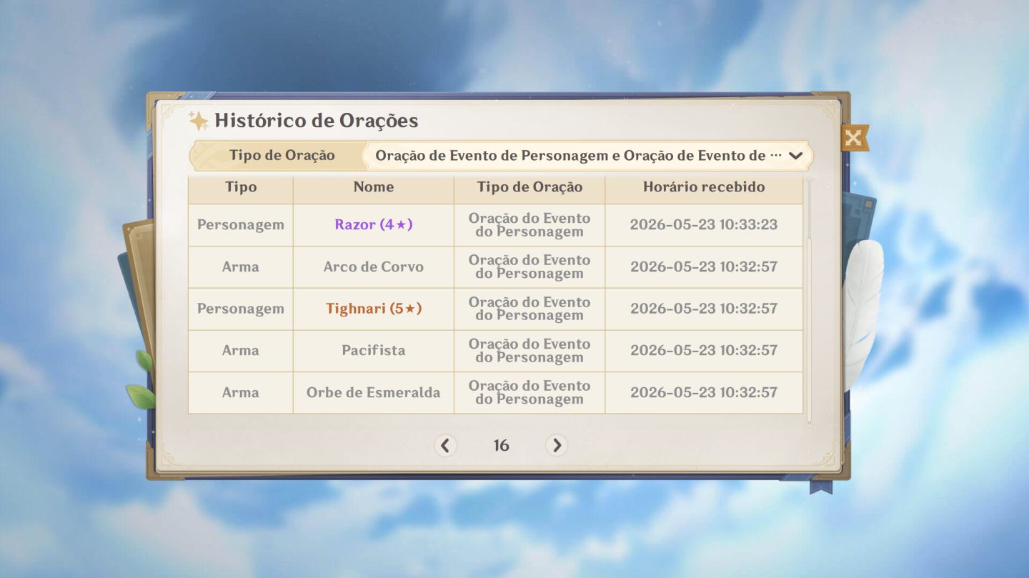 Conta Genshin Ar60 100% + Zzz Ar60 100% + Ambas Build Boas e Personagens Meta
