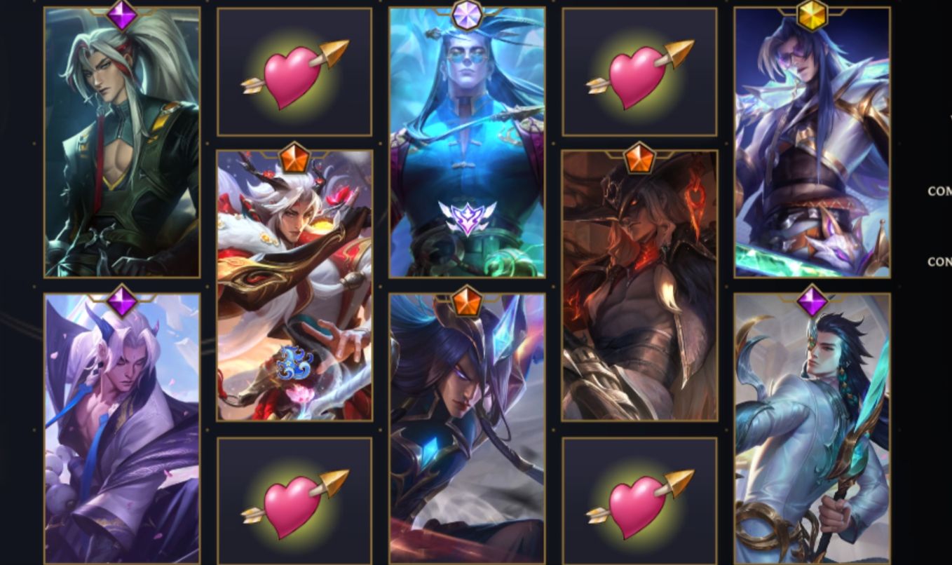 Conta de Wild Rift-todas as skins do yone