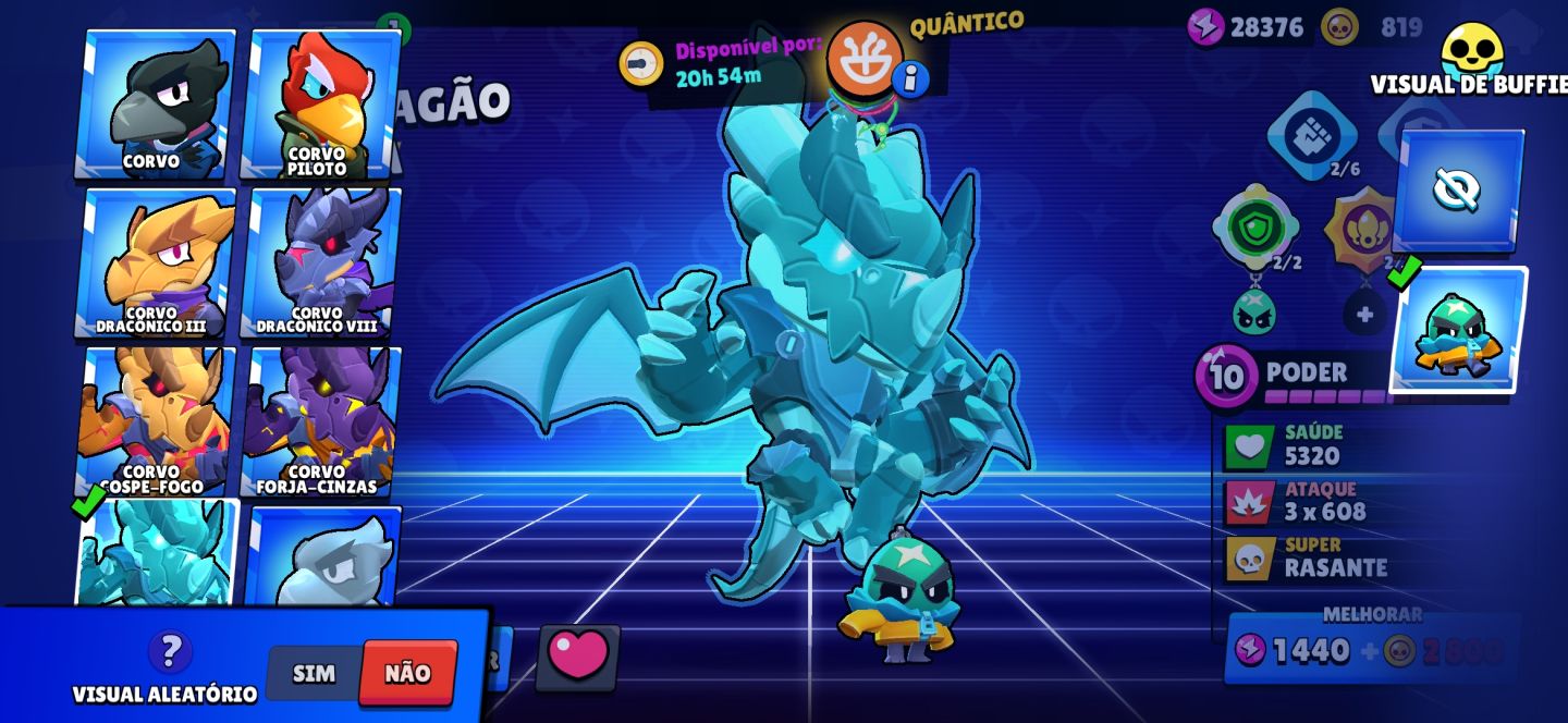 CONTA BRAWL STARS COM 101/108 BRAWLERS/SKINS DE TODAS RARIDADES