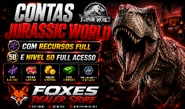 CONTAS JURASSIC WORLD COM RECURSOS FULL + NIVEL 67 + CONTA FULL ACESSO