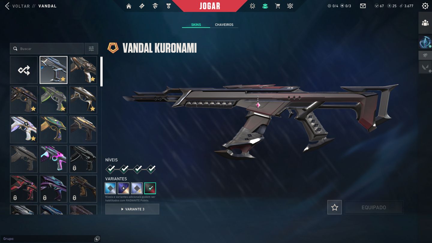 1 x CONTA DE VALORANT FULL ACESSO, COM 9 VANDAL, 8 FACAS, 5 PHANTOM E MAIS SKINS