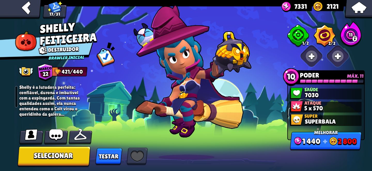 Conta de Brawl stars várias skins e Brawlers/ leia a descrição!