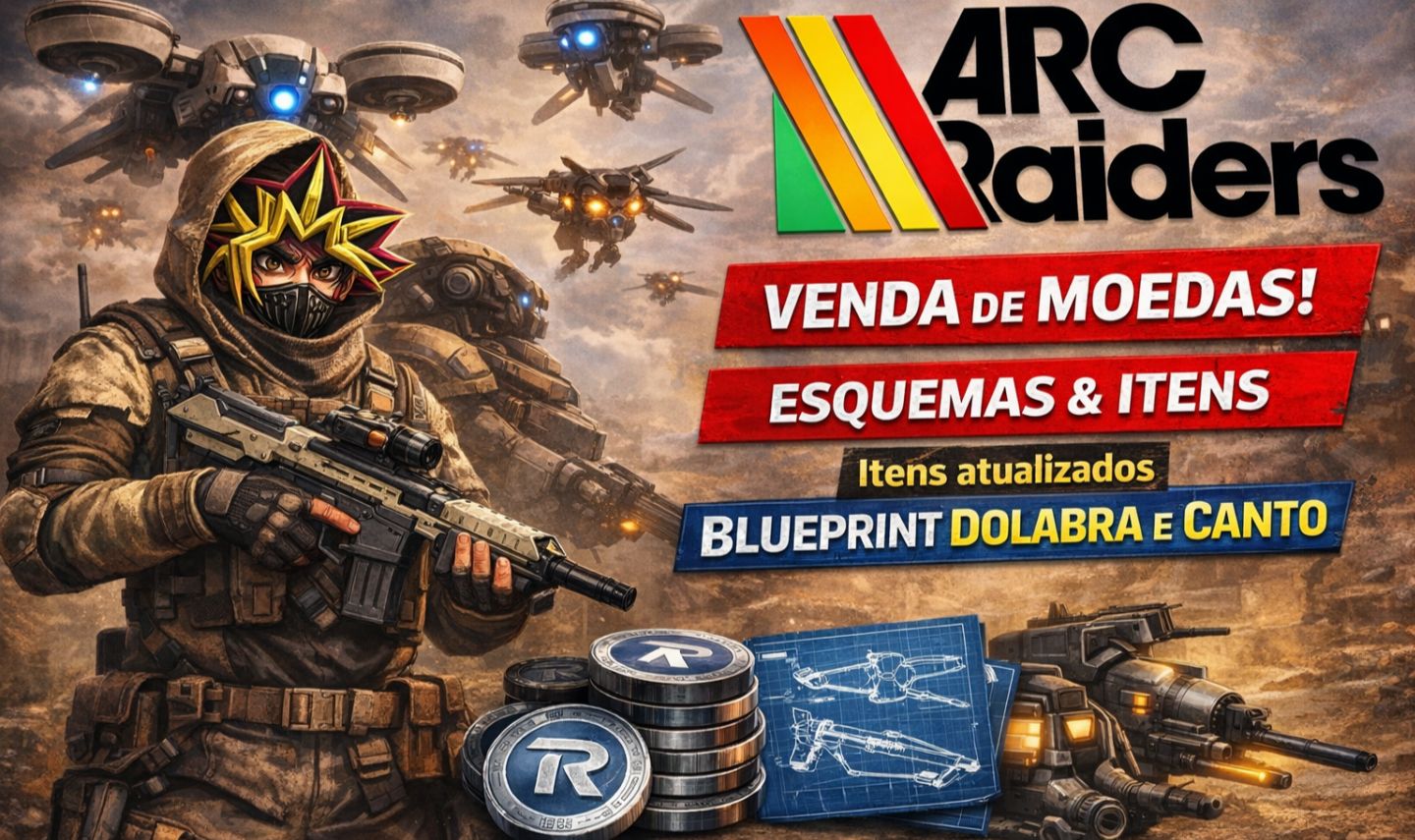 ARC RAIDERS, TUDO BARATO[MOEDAS,BLUE PRINTS, ITENS] NOVOS BP E PACK DE ITENS