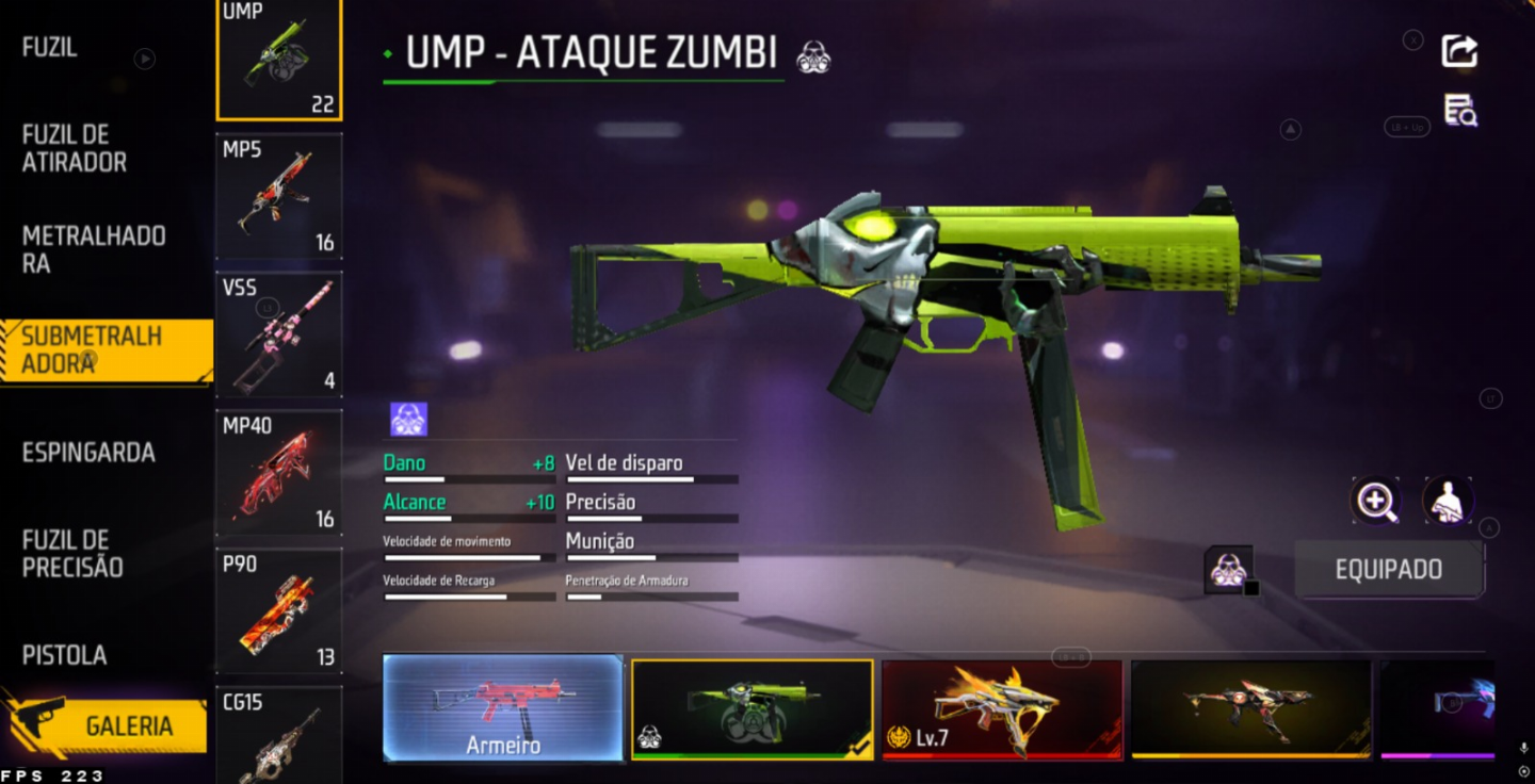 CONTA FREEFIRE GEMADA PRIME 8
