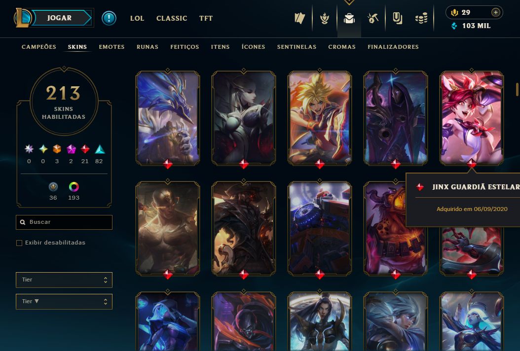 CONTA LOL À VENDA ELO ALTO ÓTIMO MMR PRONTA PARA JOGAR