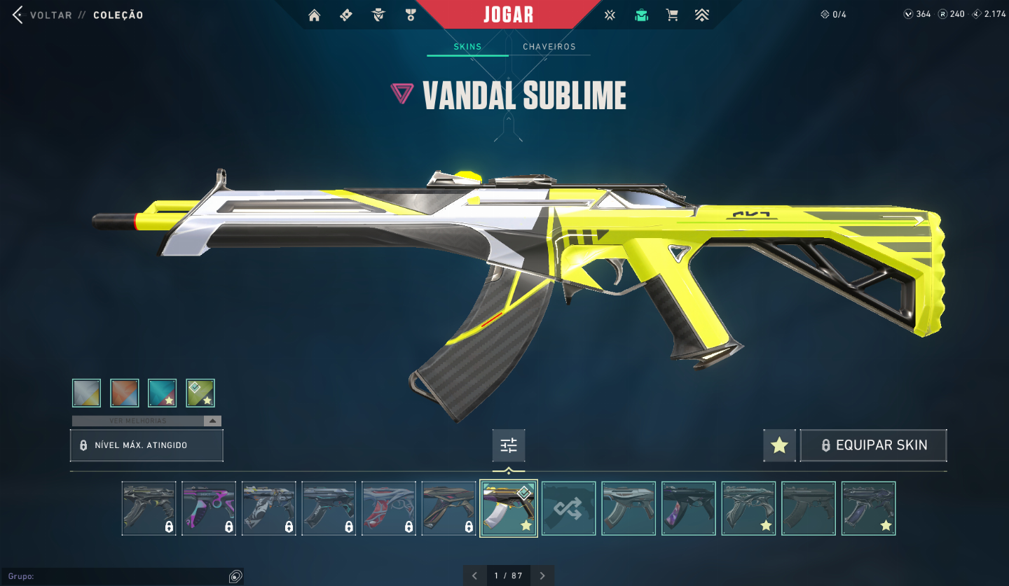 Conta Valorant com varias skins