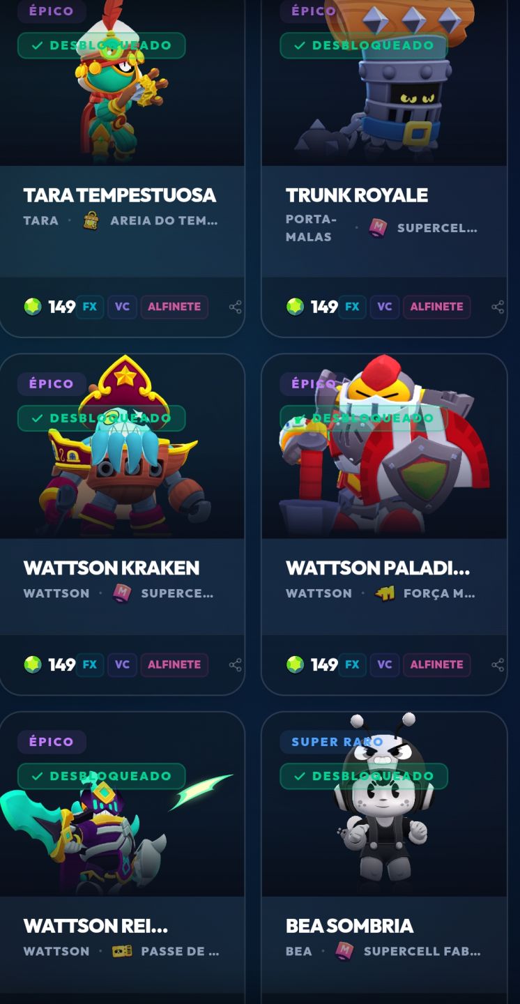 Conta Brawl Stars Diamante I