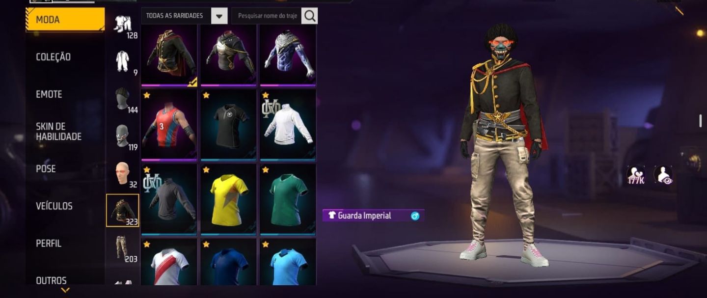 Conta free fire rara