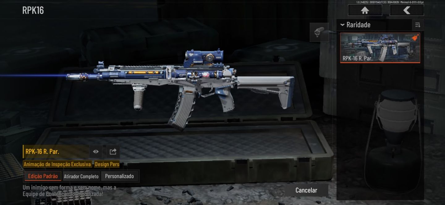 Conta Arena Breakout Mobile - 38,5M + skins