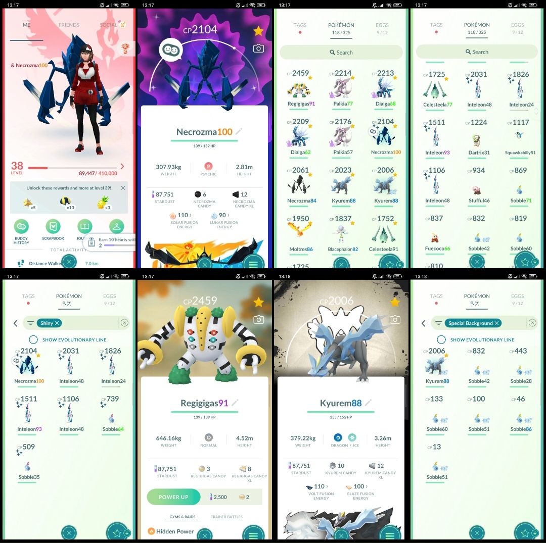 Pokémon GO LVL 38 | Shundo Necrozma + Regigigas | 7 Shiny T341