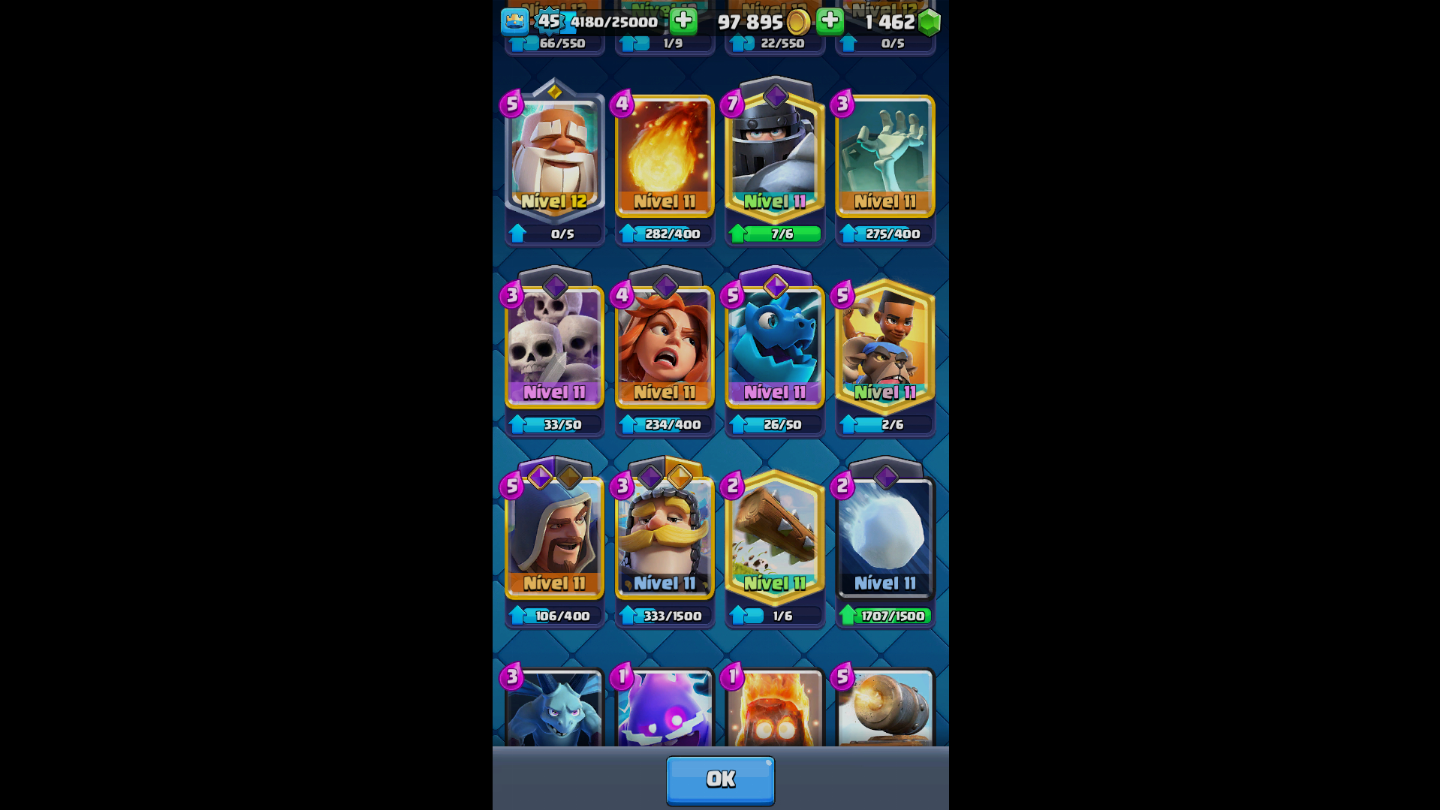 Conta de clash royale com 9800 trofeus conta boa demais valor negociavel!!