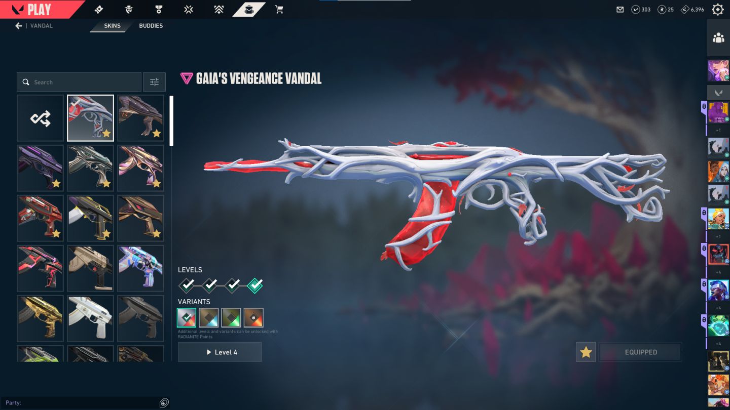 Conta de valorant cheia de skin
